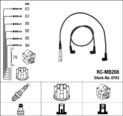 Ignition Cable Kit 0743