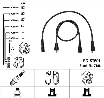 NGK 7196 Ignition Cable Kit