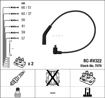 Ignition Cable Kit 7078
