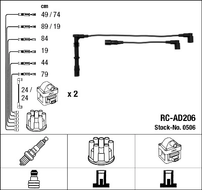 NGK 0506 Ignition Cable Kit