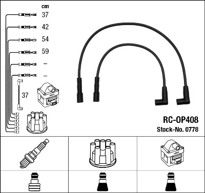 Ignition Cable Kit 0778