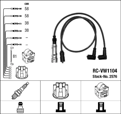 NGK 2576 Ignition Cable Kit