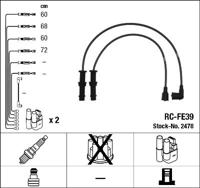 Ignition Cable Kit 2478