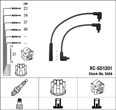 NGK 5404 Ignition Cable Kit
