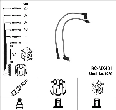 Ignition Cable Kit 0759