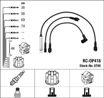 Ignition Cable Kit 0788