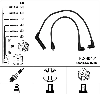 NGK 0706 Ignition Cable Kit