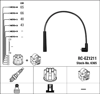 NGK 6365 Ignition Cable Kit