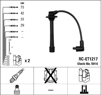 Set Kabel Pencucuh 5914