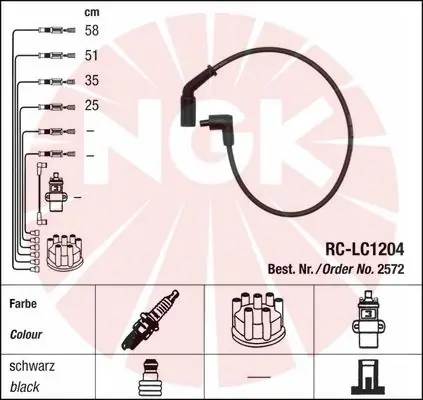 NGK 2572 Ignition Cable Kit