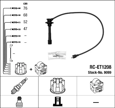 NGK 9099 Ignition Cable Kit