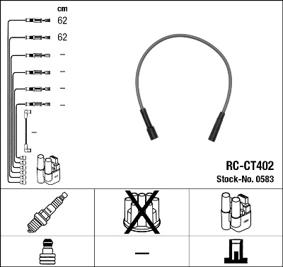 NGK 0583 Ignition Cable Kit