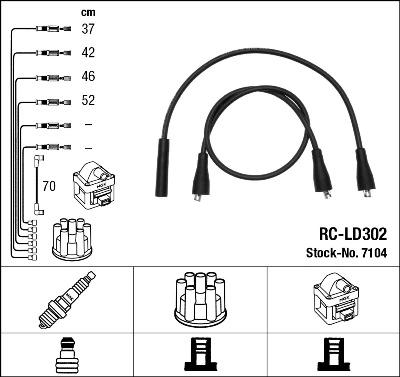 Ignition Cable Kit 7104