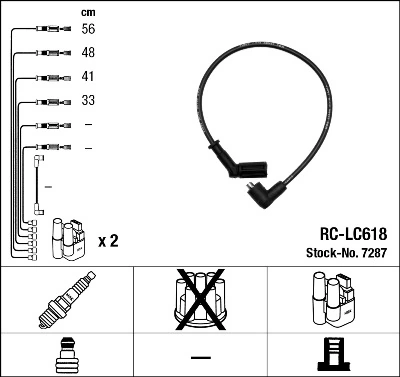 NGK 7287 Ignition Cable Kit