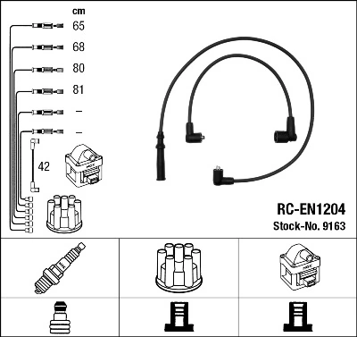 NGK 9163 Ignition Cable Kit
