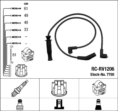 NGK 7708 Ignition Cable Kit