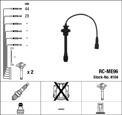 Set kabel pengapian 4104