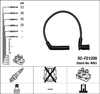 Ignition Cable Kit 4063