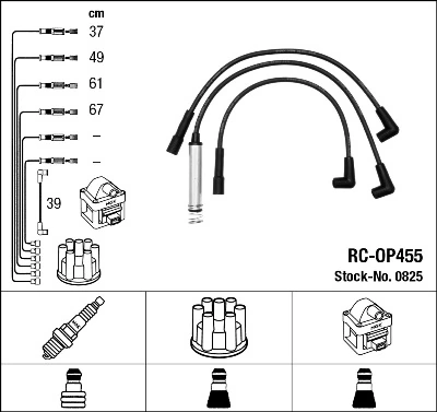 Ignition Cable Kit 0825
