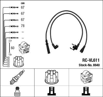 Ignition Cable Kit 8840