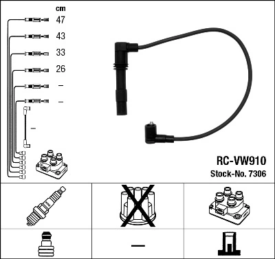 Ignition Cable Kit 7306