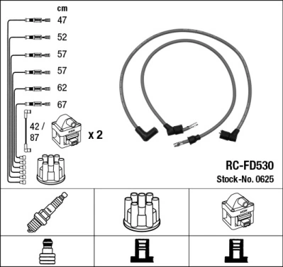Ignition Cable Kit 0625