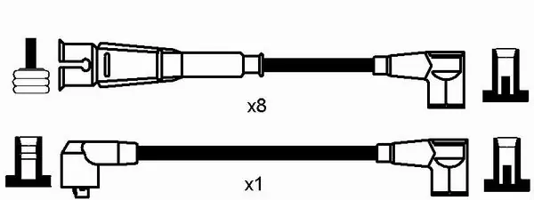 NGK 0751 Ignition Cable Kit