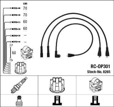 NGK 8265 Ignition Cable Kit