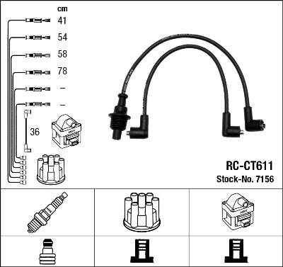 NGK 7156 Ignition Cable Kit