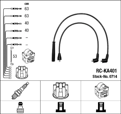NGK 0714 Ignition Cable Kit