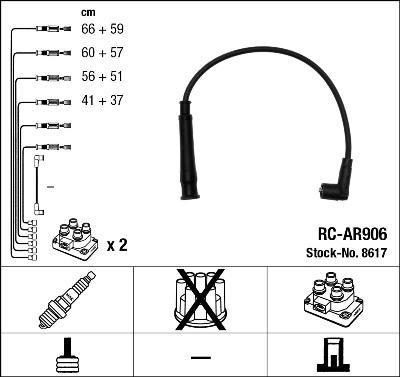 NGK 8617 Ignition Cable Kit