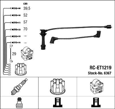 NGK 6367 Ignition Cable Kit