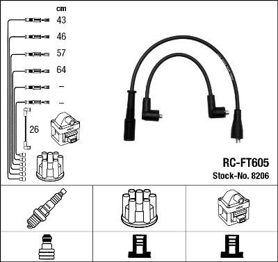 Ignition Cable Kit 8206