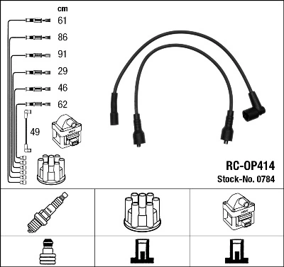 Ignition Cable Kit 0784