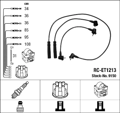 Set Kabel Pencucuh 9150