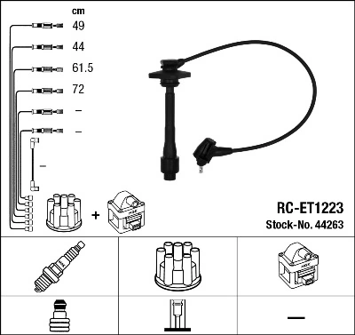 NGK 44263 Ignition Cable Kit