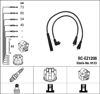 NGK 9133 Ignition Cable Kit