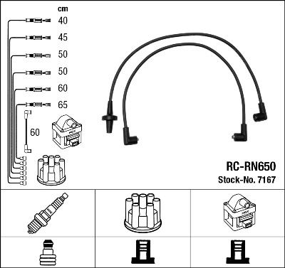 NGK 7167 Ignition Cable Kit