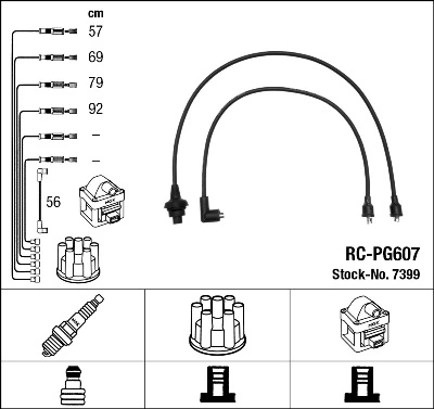 NGK 7399 Ignition Cable Kit