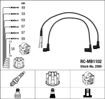 Ignition Cable Kit 2580