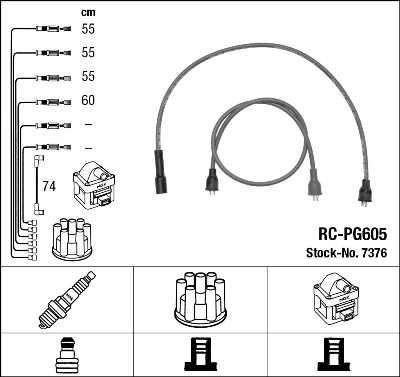 NGK 7376 Ignition Cable Kit