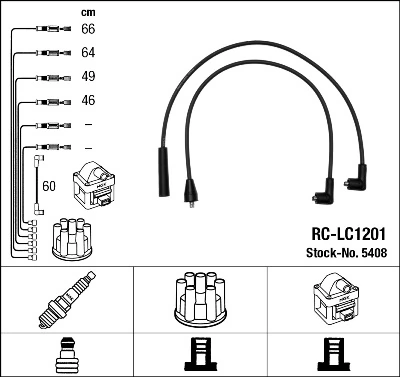 NGK 5408 Ignition Cable Kit