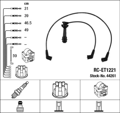 NGK 44261 Ignition Cable Kit