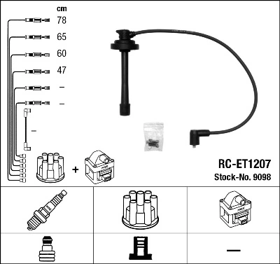 NGK 9098 Ignition Cable Kit
