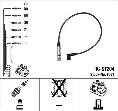 Set kabel pengapian 7061