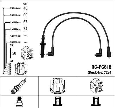 NGK 7294 Ignition Cable Kit