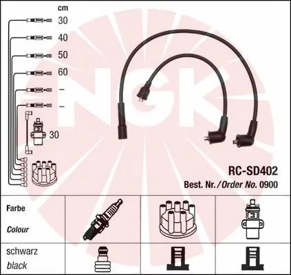 NGK 0900 Ignition Cable Kit