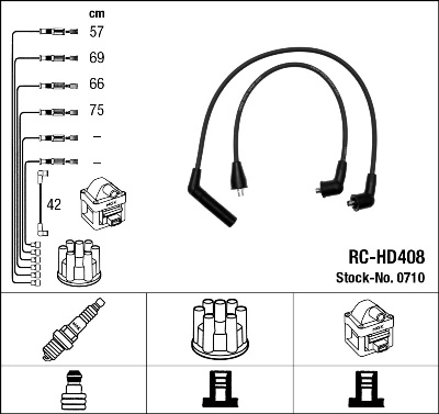 Ignition Cable Kit 0710