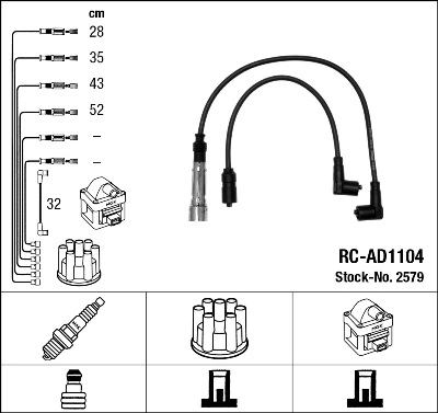 NGK 2579 Ignition Cable Kit