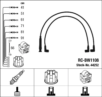 NGK 44252 Ignition Cable Kit